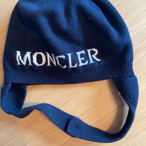 Moncler Kids Navy Blue Hat